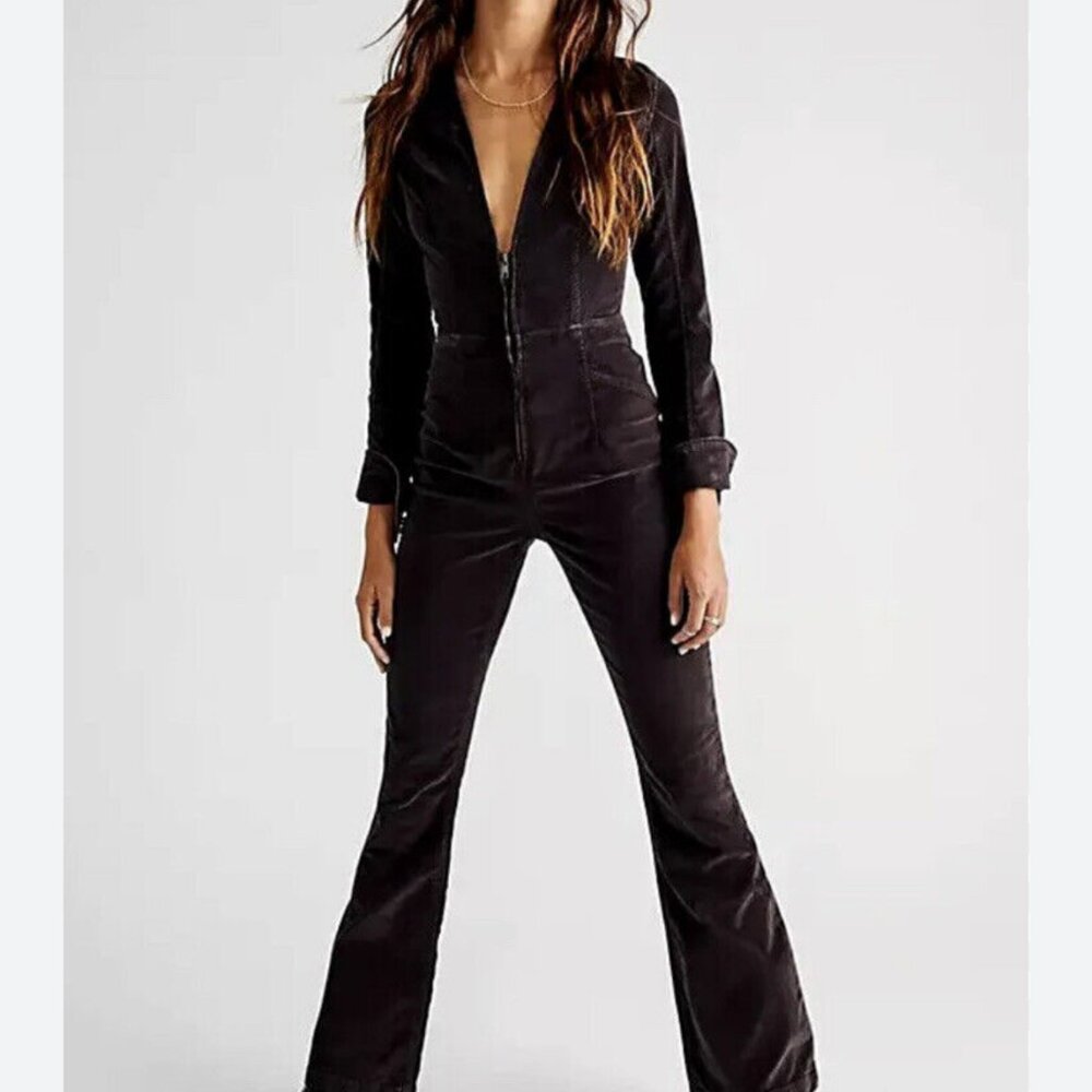Free People Black Jumpsuit